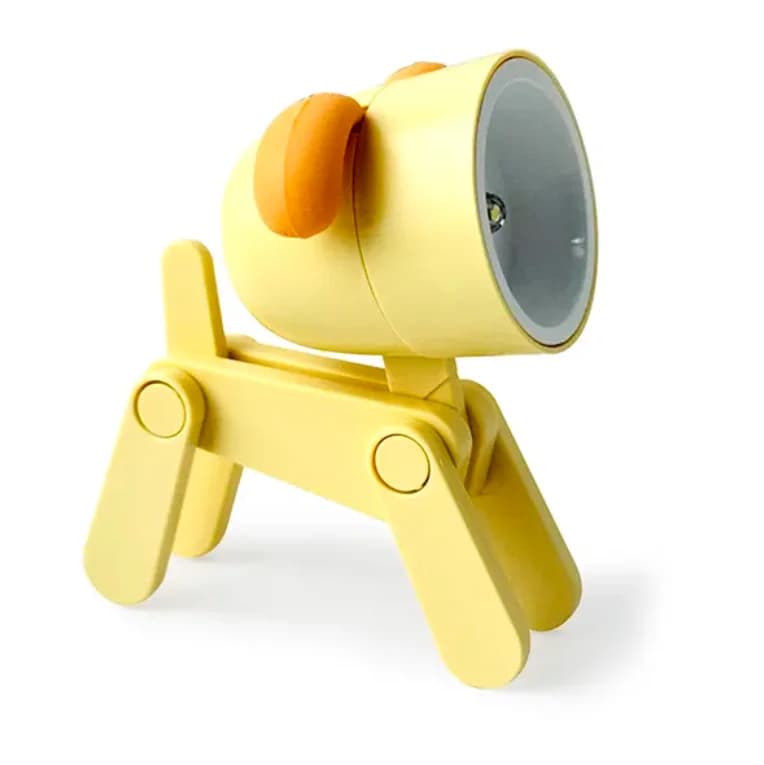Mini Portable Desk Lamp with Random Angle Rotation & Free Bending Design Small Dog Night Light New Model Plastic Crafts